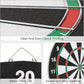 SIZE 17  DARTBOARD SET 6 DARTS  FAMILY DART BOARD GAME ADULTS KIDS XMAS