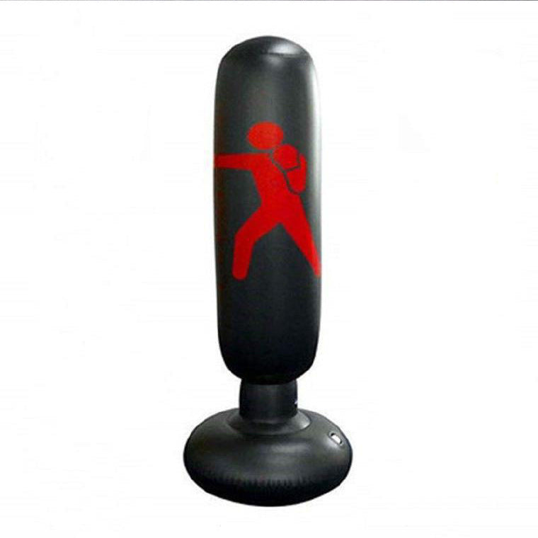 Leather Pattern Inflatable Boxing Column Tumbler Children's Vertical Fitness Vent Toys