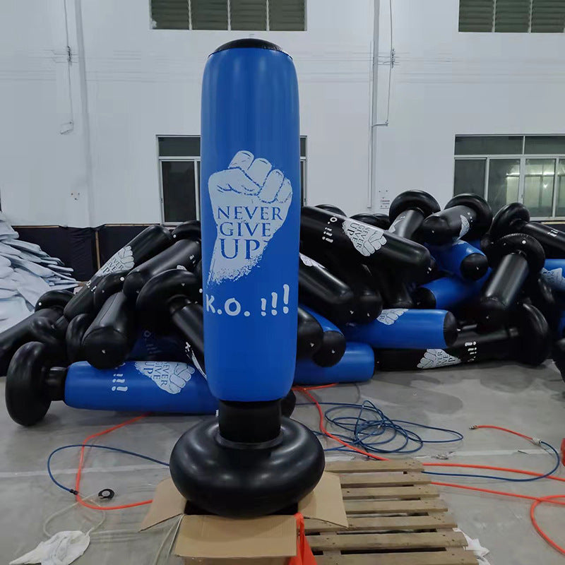 Leather Pattern Inflatable Boxing Column Tumbler Children's Vertical Fitness Vent Toys