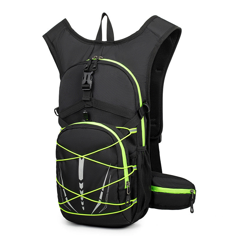 Lightweight Hydration Backpack, Breathable Mesh Cycling Backpack With Reflective Details For Trail Running, Mountain Biking, Outdoor Sports