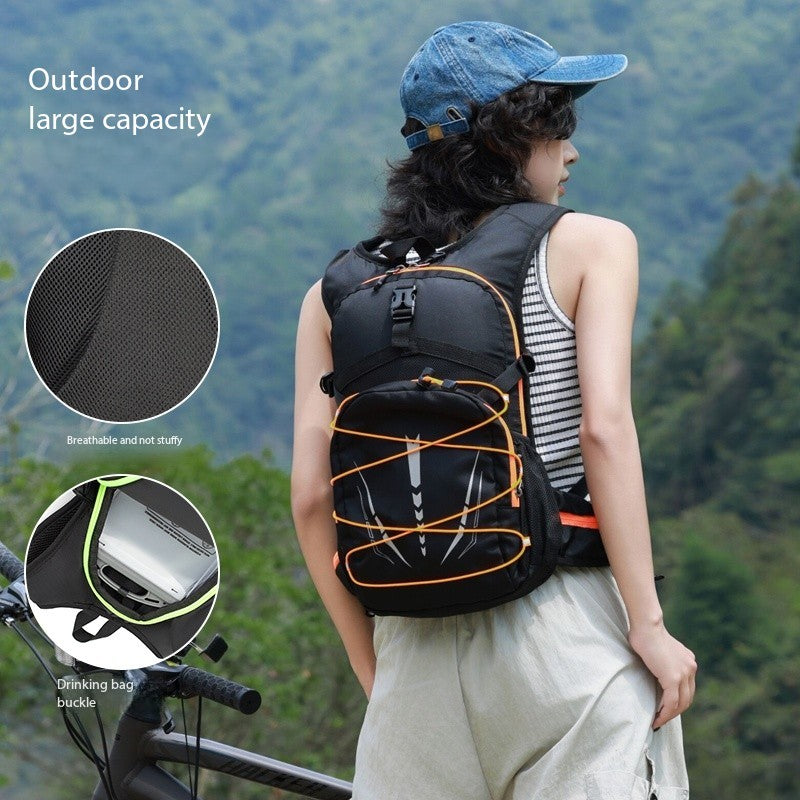 Lightweight Hydration Backpack, Breathable Mesh Cycling Backpack With Reflective Details For Trail Running, Mountain Biking, Outdoor Sports