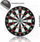 SIZE 17  DARTBOARD SET 6 DARTS  FAMILY DART BOARD GAME ADULTS KIDS XMAS